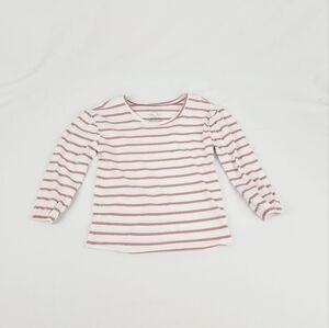 Happily Grey Long Sleeve Stripe Girl Top